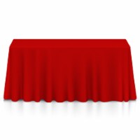 90 x 156 10pk Rectangular Polyester Tablecloths - Red