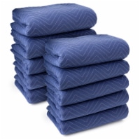 10-Pack, 80 x72 Moving & Packing Blankets - Royal Blue by Sure-Max