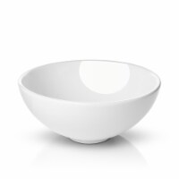 11 Round White Ceramic VesselBathroom Sink -Above Counter - Miligore