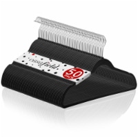 50 Velvet Suit Hangers - Black by Casafield