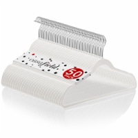 50 Velvet Suit Hangers - Ivory by Casafield