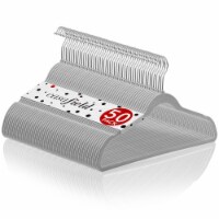 50 Velvet Suit Hangers - Gray by Casafield
