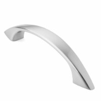 Solid Curved Satin NIckel 3 Hole Centers Cabinet Pulls - 25 Pk