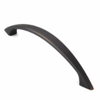 Solid Curved Oil Rubbed Bronze 5 Hole Centers Cabinet Pulls - 10 Pk