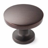 5 Cabinet Round Knobs Pull Handle 1-1/8 Oil Rubbed Bronze- Cauldham
