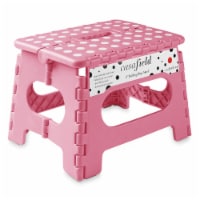 9 Folding Step Stool with Handle in Light Pink by Casafield