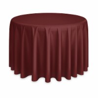 120  Round 5pk Polyester Tablecloths - Burgundy by Lann's Linens