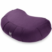 Organic Cotton 17 Crescent Meditation Cushion - Purple - Node Fitness