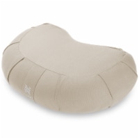 Organic Cotton 17 Crescent Meditation Cushion- Natural - Node Fitness