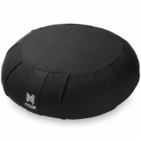 15 Round Meditation Cushion (Organic Cotton) - Black by Node Fitness