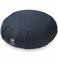 15 Round Meditation Cushion (Organic Cotton) - Blue - Node Fitness