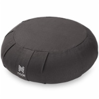 15 Round Meditation Cushion (Organic Cotton) - Gray by Node Fitness