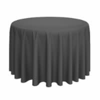 132  Round Polyester Tablecloth - Dark Gray by Lann's Linens