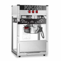 Commercial Popcorn Machine Maker Popper in Black w/ 8-Ounce Kettle