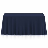 90 x 156 10pk Rectangular Polyester Tablecloths - Navy Blue