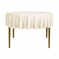 70  Round 10pk Polyester Tablecloths - Ivory by Lann's Linens