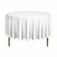 90 Round 10pk Polyester Tablecloths - White by Lann's Linens