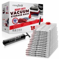 15 Pack Vacuum Space Storage Saver Bags with Travel Hand Pump