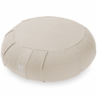 15 Round Meditation Cushion (Organic Cotton) - Natural - Node Fitness