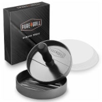 Aluminum BBQ Patty Maker with 100 Wax Papers by Pure Grill