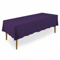 60 x 102  10pk Rectangular Polyester Tablecloths - Purple