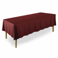 70 x 120  10pk Rectangular Polyester Tablecloths - Burgundy
