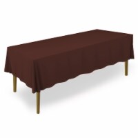 70 x 120 10pk Rectangular Polyester Tablecloths - Chocolate
