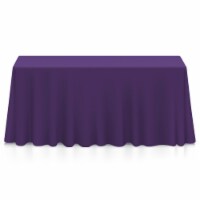 90 x 132 10pk Rectangular Polyester Tablecloths - Purple
