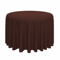 120  Round 10pk Polyester Tablecloths - Chocolate by Lann's Linens