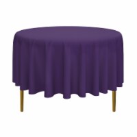 90 Round 10pk Polyester Tablecloths - Purple by Lann's Linens
