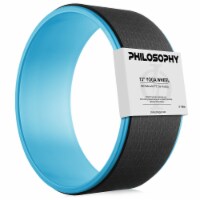 Philosophy Gym 13-inch Professional Yoga Wheel Roller - Blue