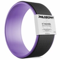 Philosophy Gym 13-inch Professional Yoga Wheel Roller - Purple