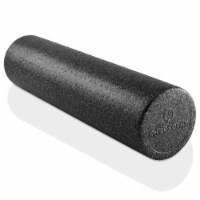 24 High-Density Foam Roller for Exercise Massage Recovery - Black