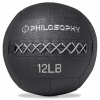 Wall Ball, 12 LB - Soft Weighted Medicine Ball, Non-Slip Grip