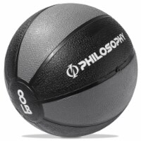 Medicine Ball, 8 LB - Weighted Fitness Ball, Non-Slip Grip