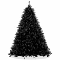 6FT Black Spruce Artificial Holiday Christmas Tree with Metal Stand