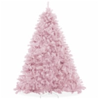 6FT Pink Spruce Artificial Holiday Christmas Tree with Metal Stand