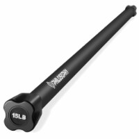 Workout Weighted Bar, 15 LB - Padded Workout Body Toning Exercise Bar