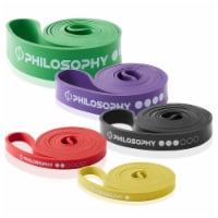 Pull Up Assist Band 5 Piece Set - Resistance Loop Set w/ Storage Bag