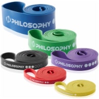 Pull Up Assist Band 6 Piece Set - Resistance Loop Set w/ Storage Bag