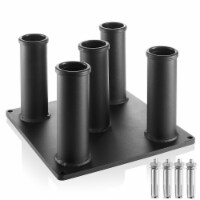 Vertical Barbell Holder - Classic 5 Bar Storage Stand for Olympic Bars