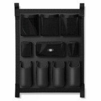 Horse Trailer Grooming Bag, Black Hanging Equine Door Caddy Organizer