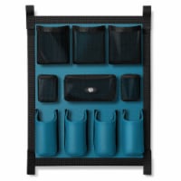 Horse Trailer Grooming Bag, Teal Hanging Equine Door Caddy Organizer