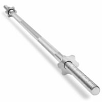 1  Weightlifting Barbell, 5 FT Threaded Straight Bar w/ Star Collars