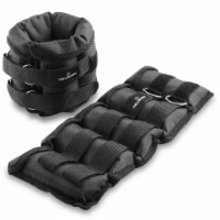 20 LB Adjustable Ankle Wrist Weights Pair, 10 LB ea, Removable Weight