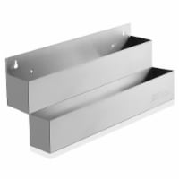 22 Double Tier Speed Rail, Stainless Steel Liquor Bottle Holder