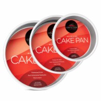3-Piece Cake Pan Set, 6 , 8 , 10  Round Aluminum Pans - 2  Deep