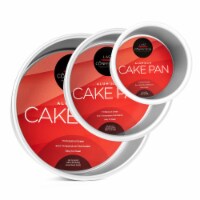 3-Piece Cake Pan Set, 4 , 6 , 8  Round Aluminum Pans - 3  Deep