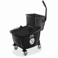 Dryser Commercial Mop Bucket with Side Press Wringer - 33 Quart, Black
