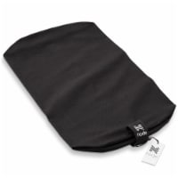 Cotton Replacement Cover for 25 x 12 Rectangular Bolster, Black